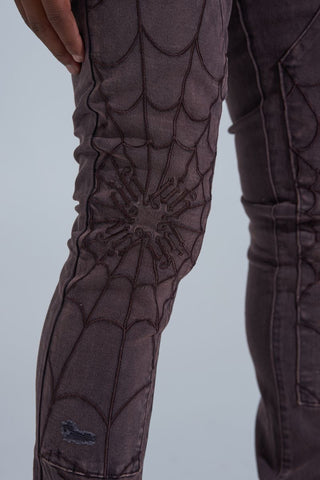 PHEELINGS ABANDONED" CARPENTER STACK DENIM (Ash Purple)