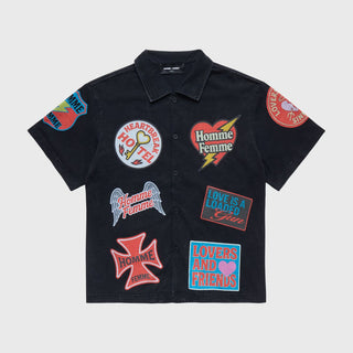 Homme Femme Heartbreak Button Down (Black)