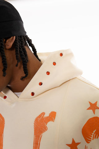 Gunzinii french terry hoodie (Off White)