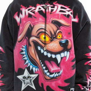 Wrathboy Rabid dog hoodie (Black)