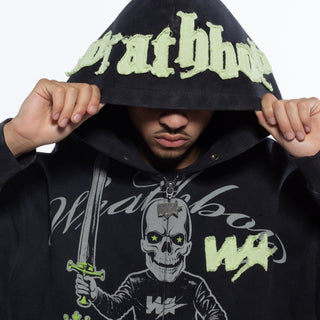 Wrathboy 3 Sword fullzip hoodie (Black)