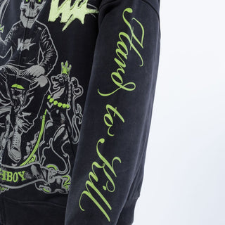 Wrathboy 3 Sword fullzip hoodie (Black)