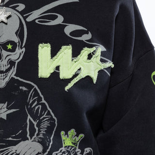 Wrathboy 3 Sword fullzip hoodie (Black)