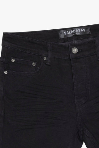 Valabasas Mr. Stacked Black Jeans