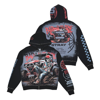 Stray full-zip hoodie (Black)