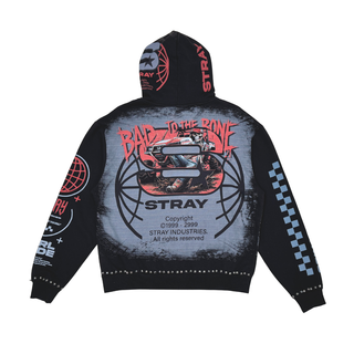 Stray full-zip hoodie (Black)