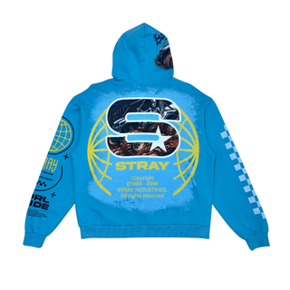 Stray full-zip hoodie (Blue Wave)