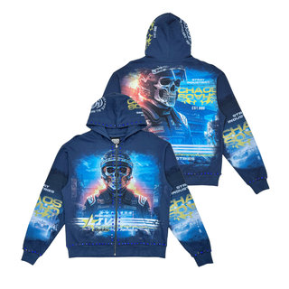 Stray full-zip hoodie (Navy)