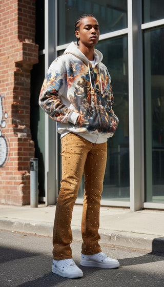 Stray full-zip hoodie (Cream)