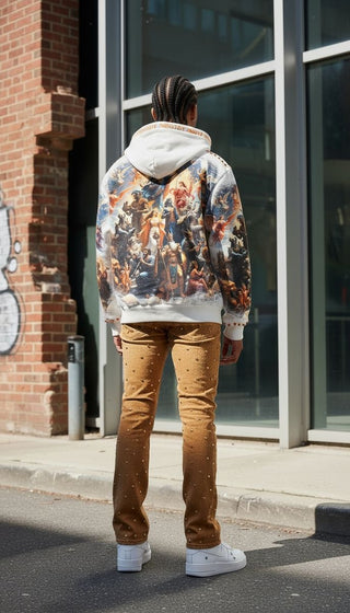 Stray full-zip hoodie (Cream)