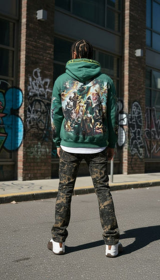 Stray full-zip hoodie (Forest)