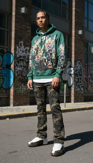 Stray full-zip hoodie (Forest)