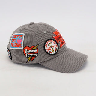 Homme Femme Heartbreak Corduroy Hat (Grey)