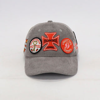 Homme Femme Heartbreak Corduroy Hat (Grey)