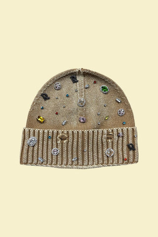 DRY ROT DRY ROT TAN ACID WASH GEM BEANIE