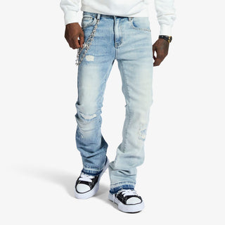Melee "HANNIBAL" JEANS (SPLIT BLUE WASH)