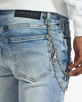 Melee "HANNIBAL" JEANS (SPLIT BLUE WASH)
