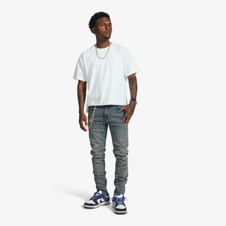 Melee "V12" JEANS (BLUE OIL WASH)