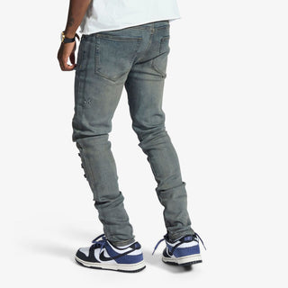 Melee "V12" JEANS (BLUE OIL WASH)