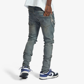 Melee "V12" JEANS (BLUE OIL WASH)