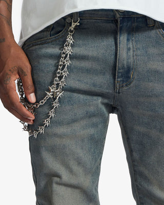 Melee "V12" JEANS (BLUE OIL WASH)