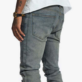Melee "V12" JEANS (BLUE OIL WASH)