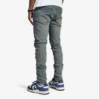 Melee "V12" JEANS (BLUE OIL WASH)