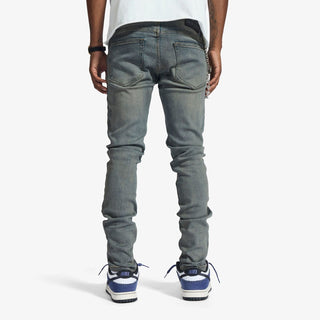 Melee "V12" JEANS (BLUE OIL WASH)