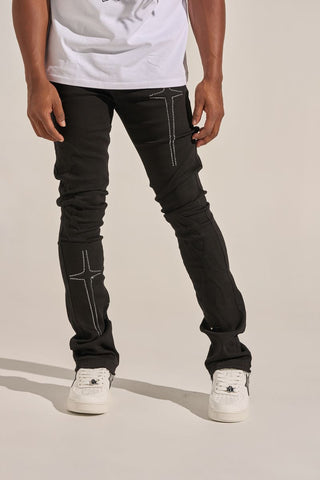 PHEELINGS "ARISE" STACK DENIM (BLACK)