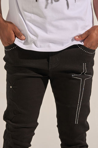 PHEELINGS "ARISE" STACK DENIM (BLACK)
