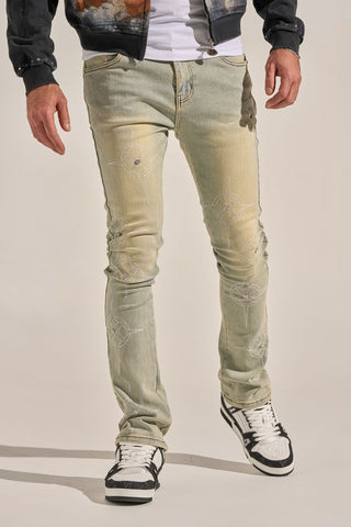 PHEELINGS "WISH YOU WERE HERE" STACK DENIM (LIGHT BLUE)