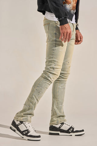 PHEELINGS "WISH YOU WERE HERE" STACK DENIM (LIGHT BLUE)