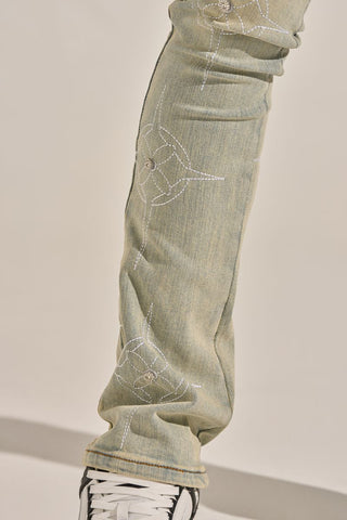 PHEELINGS "WISH YOU WERE HERE" STACK DENIM (LIGHT BLUE)