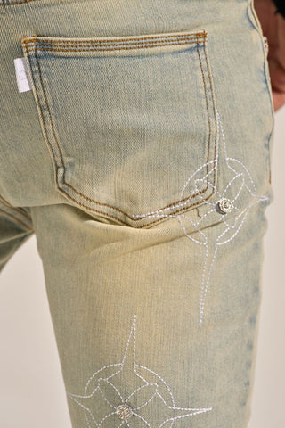 PHEELINGS "WISH YOU WERE HERE" STACK DENIM (LIGHT BLUE)