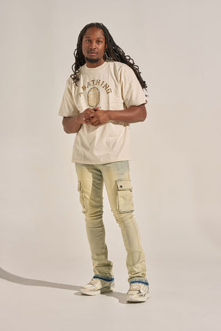 PHEELINGS "BUILT TO HEAL" CARGO STACK DENIM