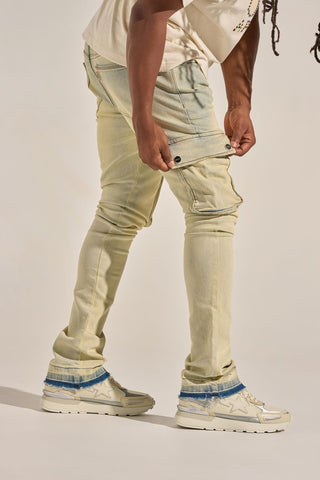 PHEELINGS "BUILT TO HEAL" CARGO STACK DENIM