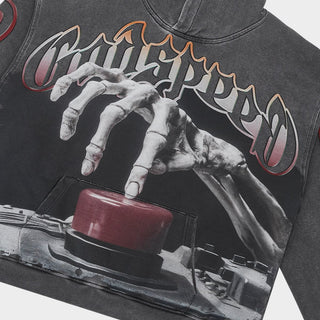 GODSPEED Code Red Hoodie (Grey wash)