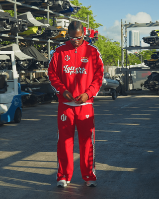 Red Letters C1N x RL Zip Up - Red