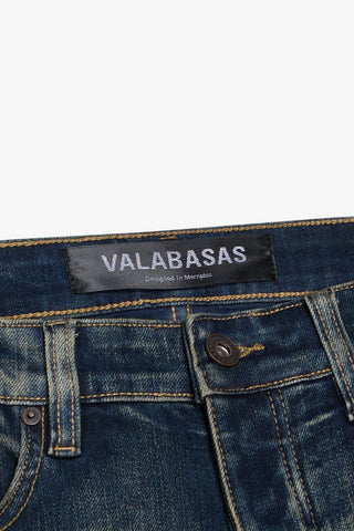 Valabasas Mr. Flex Dirty Dark Blue Wash Skinny Jeans