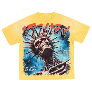 VTILTED "GLORY" TEE (MUSTARD)
