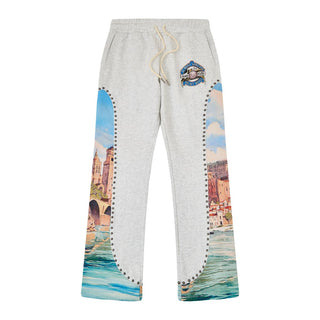 ALMOST SOMEDAY PALACE FLARES (HEATHER GREY)