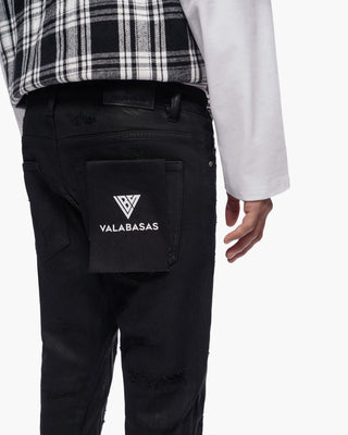 Valabasas "TRANCE" STACKED WAXED DENIM