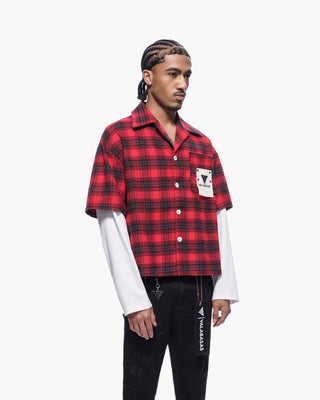 Valabasas "RIP" DOUBLE LAYERED FLANNEL (Red)