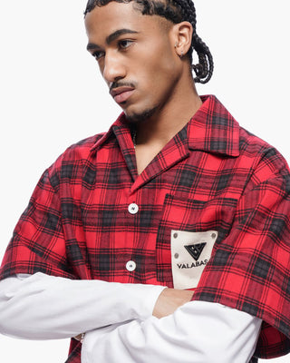 Valabasas "RIP" DOUBLE LAYERED FLANNEL (Red)
