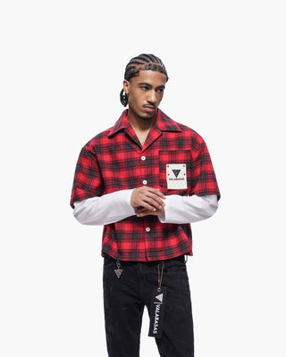 Valabasas "RIP" DOUBLE LAYERED FLANNEL (Red)