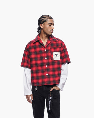 Valabasas "RIP" DOUBLE LAYERED FLANNEL (Red)