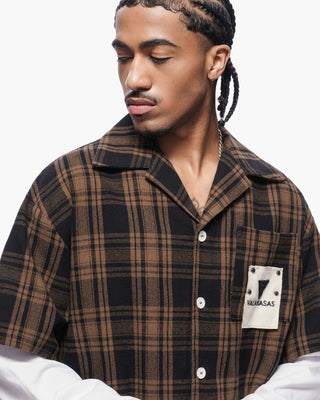 Valabasas "RIP" DOUBLE LAYERED FLANNEL (Brown)