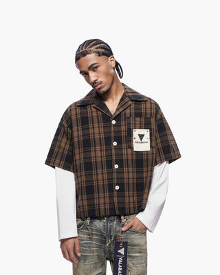 Valabasas "RIP" DOUBLE LAYERED FLANNEL (Brown)