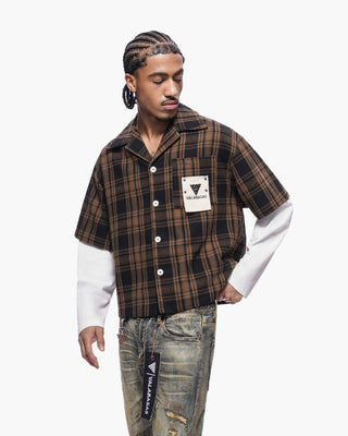 Valabasas "RIP" DOUBLE LAYERED FLANNEL (Brown)