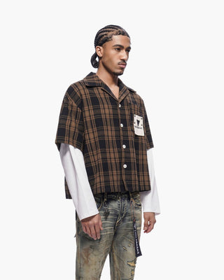 Valabasas "RIP" DOUBLE LAYERED FLANNEL (Brown)